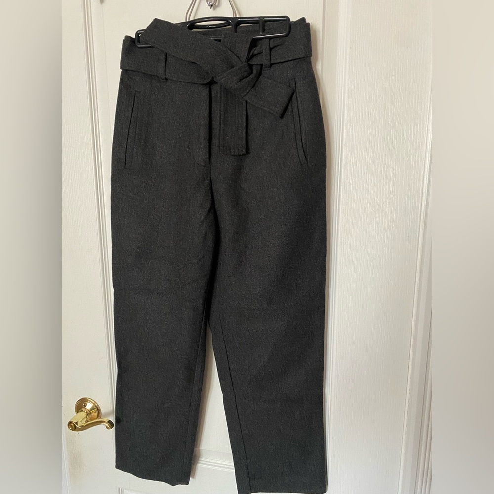 Aritzia Wilfred Front-Tie Wool Cashmere Cropped pants - Picture 2 of 7